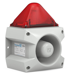 Combi PAL5 24vDC [grey] RED 123dB(A)23cd IP66 10-57vDC